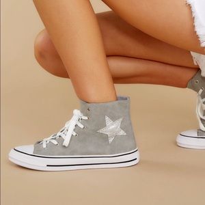 BNIB Grey High Top Star Sneakers